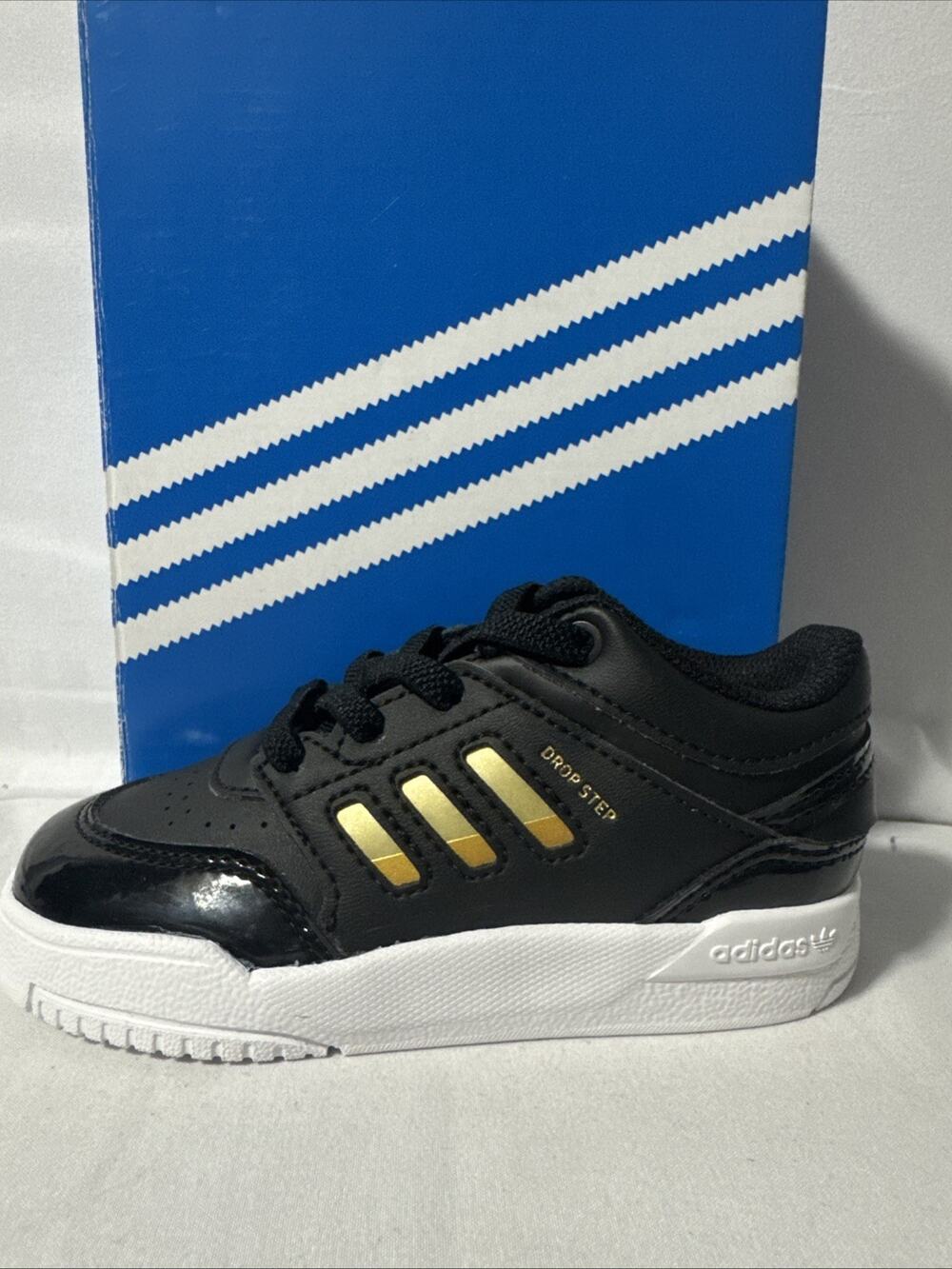 Adidas Original Drop Step Low Infant Black/Gold 8K IE4052